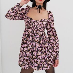For Love & Lemons Kate Long Sleeve Mini Dress (XS) ; never worn